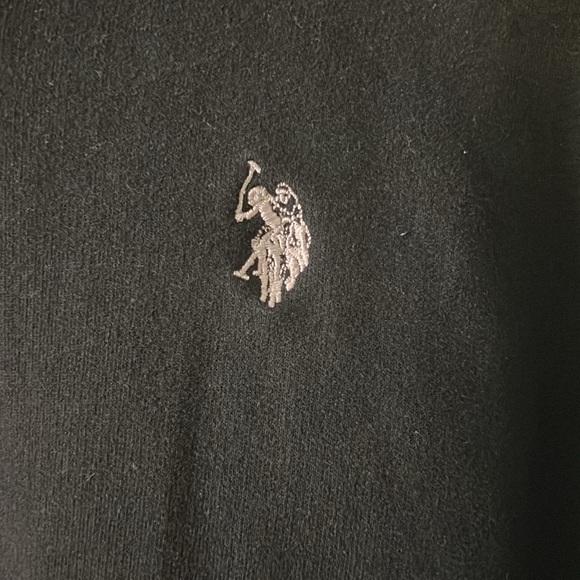 U.S Polo Assn Men’s Small Black Long Sleeve Crewneck Sweater - Picture 4 of 5